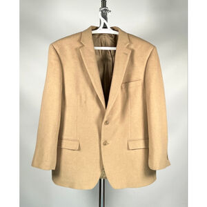 Lauren Ralph Lauren Tan Camel Hair Sport Coat Blazer 46R
